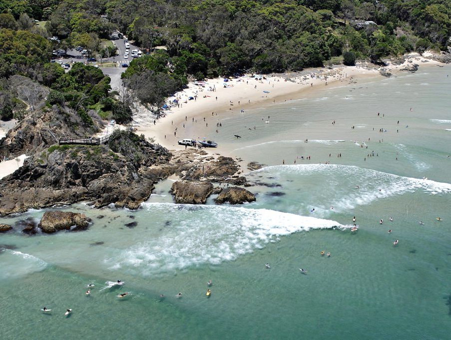 The Pass at Byron Bay, NSW. The Pass at Byron Bay, NSW.