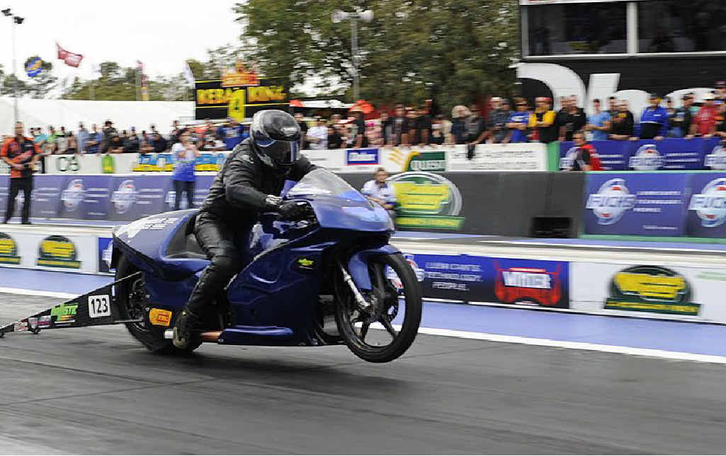 Bike riders rev up the crowdss on Saturday. Bike riders rev up the crowdss on Saturday.