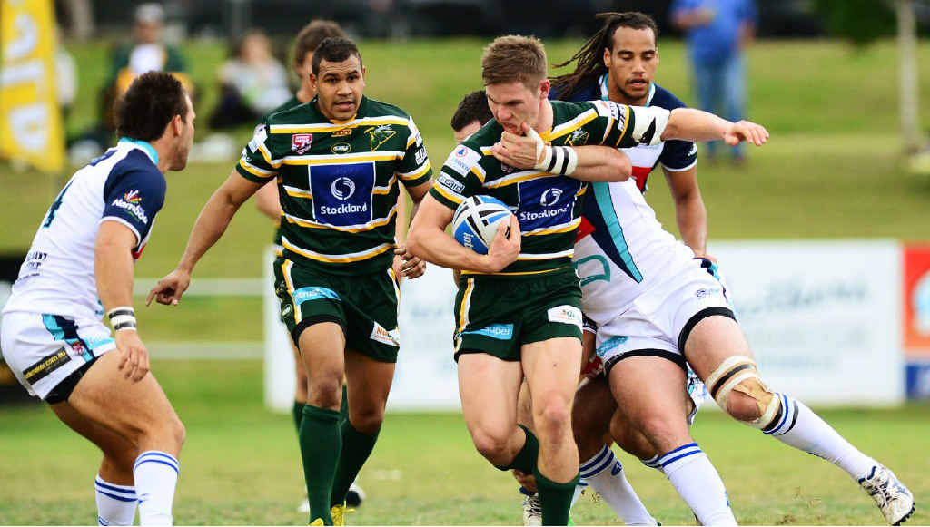 SEVENTH STRAIGHT: Jets hooker Matt Parcell takes on the Sunshine Coast defence with Javarn White in support on Saturday. SEVENTH STRAIGHT: Jets hooker Matt Parcell takes on the Sunshine Coast defence with Javarn White in support on Saturday.