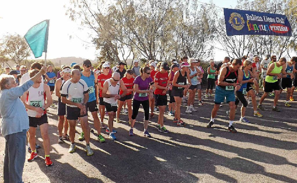 FITTER EVERY DAY: Start of the 10kms category of the Ballina Lions Fun Run Walk. FITTER EVERY DAY: Start of the 10kms category of the Ballina Lions Fun Run Walk.