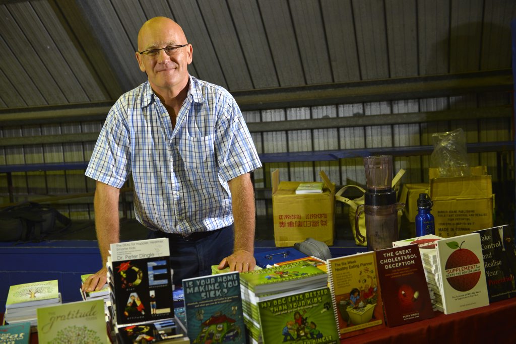 Dr Peter Dingle visited Gladstone to promote healthy eating and healthy living. Dr Peter Dingle visited Gladstone to promote healthy eating and healthy living.