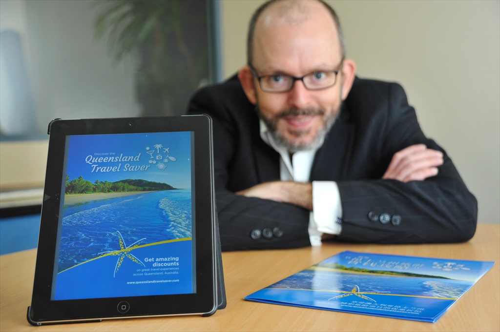 Peter Chaly from Smartink Marketing & Communication has developed an app called the Queensland Travel Saver to help tourists with bookings in the region. Peter Chaly from Smartink Marketing & Communication has developed an app called the Queensland Travel Saver to help tourists with bookings in the region.