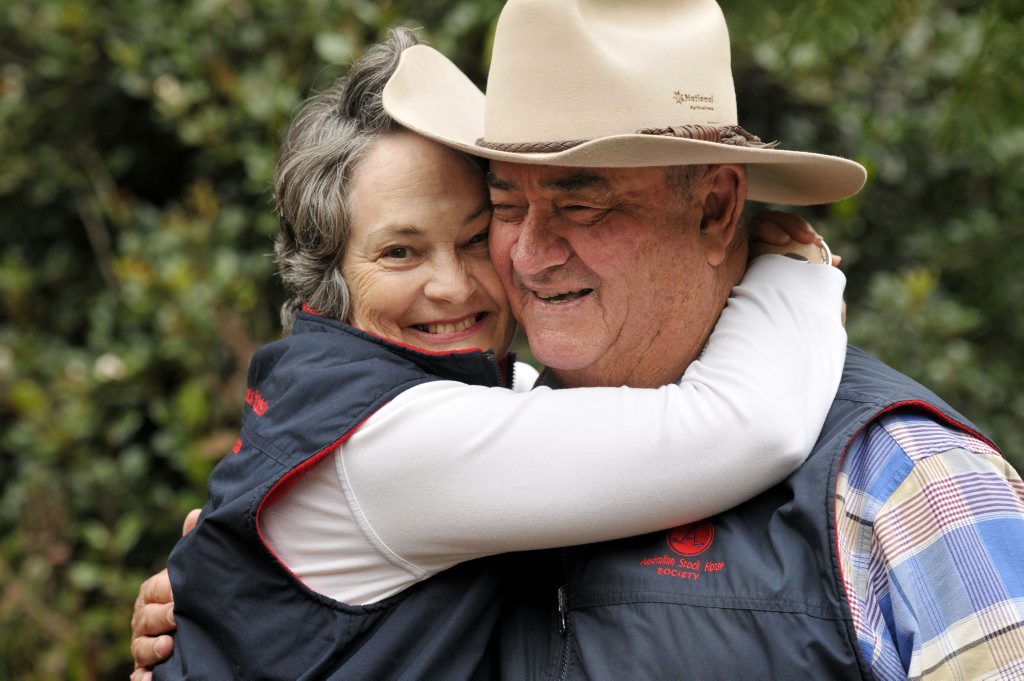 Image for sale: Angus and Vicki Lane. Angus is to receive AOM for services to agricultural shows. Photo Dave Noonan / The Chronicle