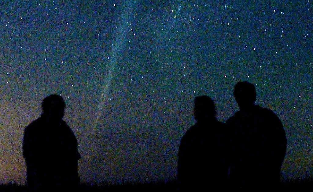 Mackay astronomy group Tropical Stargazers members Mick Benedetti, Josh Green and Warren Maag watch Comet Lovejoy in 2011. Mackay astronomy group Tropical Stargazers members Mick Benedetti, Josh Green and Warren Maag watch Comet Lovejoy in 2011.