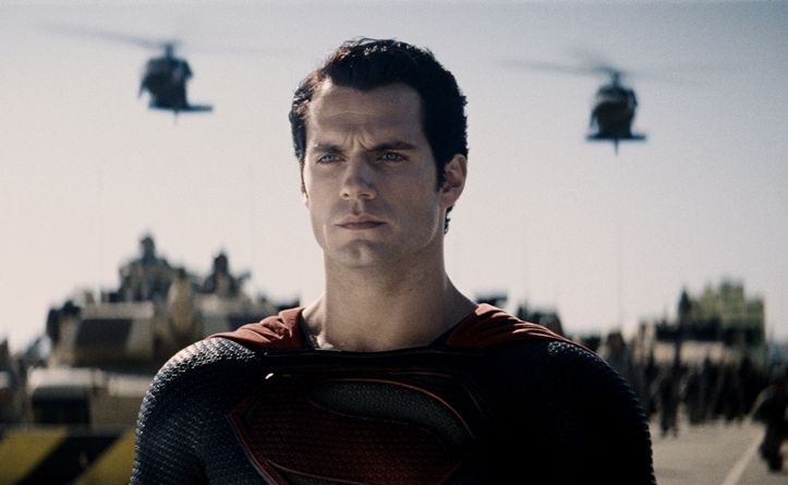 Henry Cavill in a scene from the movie Man of Steel. Henry Cavill in a scene from the movie Man of Steel.