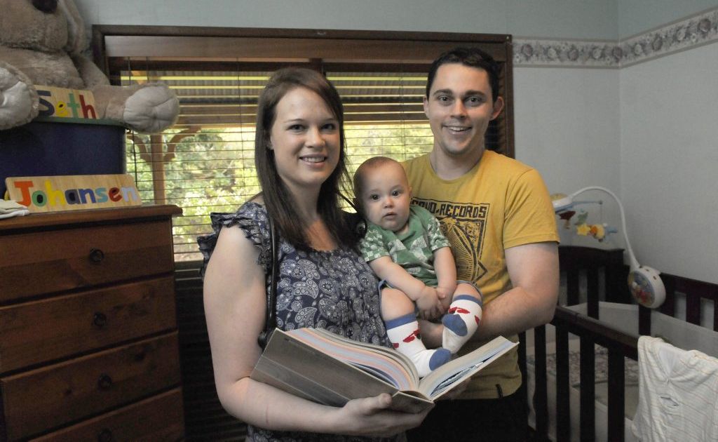Medical student Tamara Johansen balances her seven-month-old son Seth and a demanding study schedule with support from her husband Jonathan. Medical student Tamara Johansen balances her seven-month-old son Seth and a demanding study schedule with support from her husband Jonathan.
