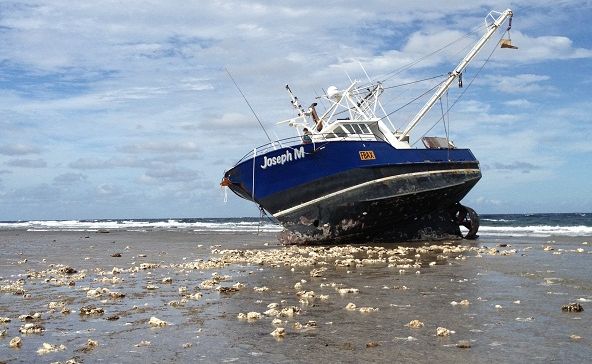 Hervey Bay trawler Joseph M which ran aground at Lady Elliot Island has been refloated and is being towed to Bundaberg. Hervey Bay trawler Joseph M which ran aground at Lady Elliot Island has been refloated and is being towed to Bundaberg.
