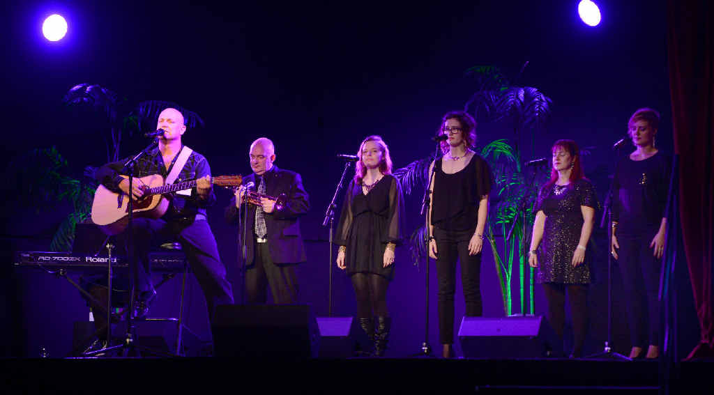 READY TO ROCK: Queensland Music Festival creative director James Morrison (second from left) with Boomtown’s Athol Gilson, Chelsea Rohde, Grace Hocking, Natalie Heinemann, and Skye Robertson Hughes. READY TO ROCK: Queensland Music Festival creative director James Morrison (second from left) with Boomtown’s Athol Gilson, Chelsea Rohde, Grace Hocking, Natalie Heinemann, and Skye Robertson Hughes.