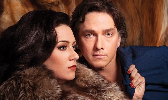 Libby Munro as Vanda and Todd McDonald as Thomas in 'Venus in Fur' playing at QPAC.
Libby Munro as Vanda and Todd McDonald as Thomas in 'Venus in Fur' playing at QPAC.