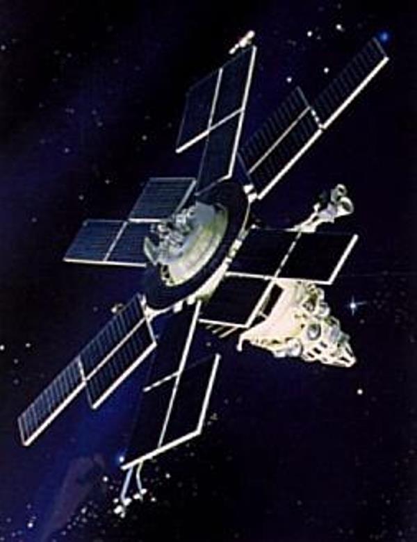 A former Soviet military satellite part of the Molniya launches. A former Soviet military satellite part of the Molniya launches.