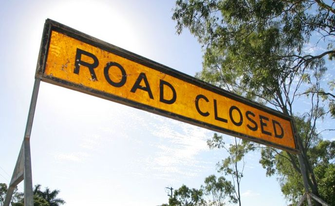 A section of Blackmans Gap Rd will be closed today and tomorrow. A section of Blackmans Gap Rd will be closed today and tomorrow.