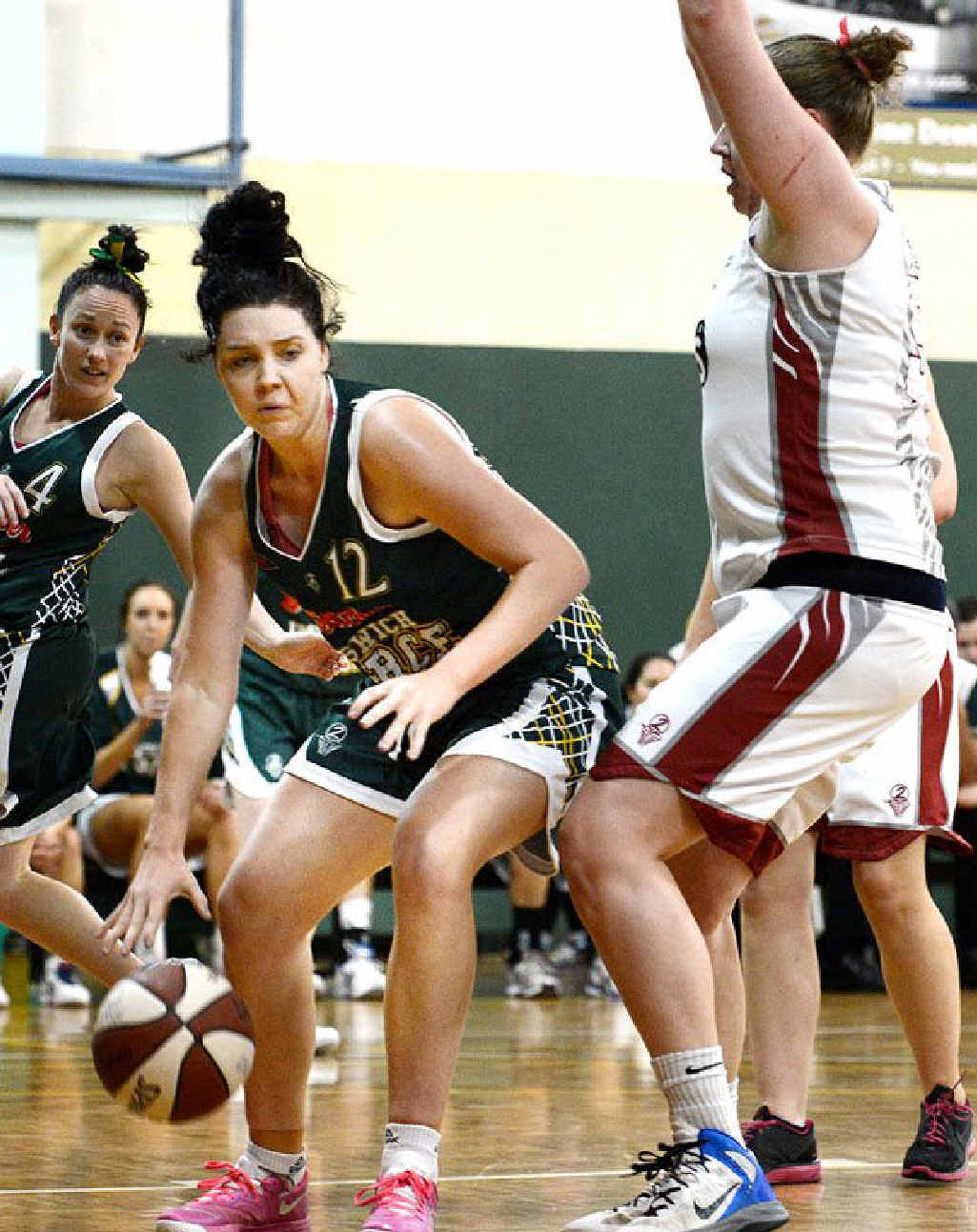 WORKHORSE: Ipswich Force forward Nadeen Payne had extra responsibility in her team’s latest state league win. WORKHORSE: Ipswich Force forward Nadeen Payne had extra responsibility in her team’s latest state league win.