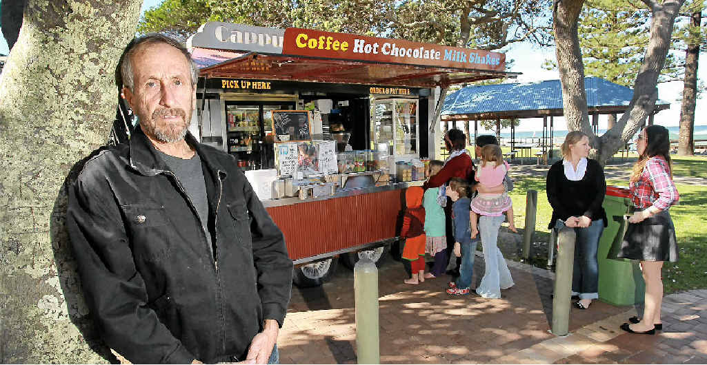 COUNCIL STRIKES: Rob Muston is angry his Happy Valley coffee van is being shut down. COUNCIL STRIKES: Rob Muston is angry his Happy Valley coffee van is being shut down.