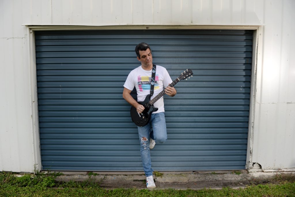 Brad Fry plays in a band called Just Quietly. Photo Brenda Strong / The Observer Brad Fry plays in a band called Just Quietly. Photo Brenda Strong / The Observer