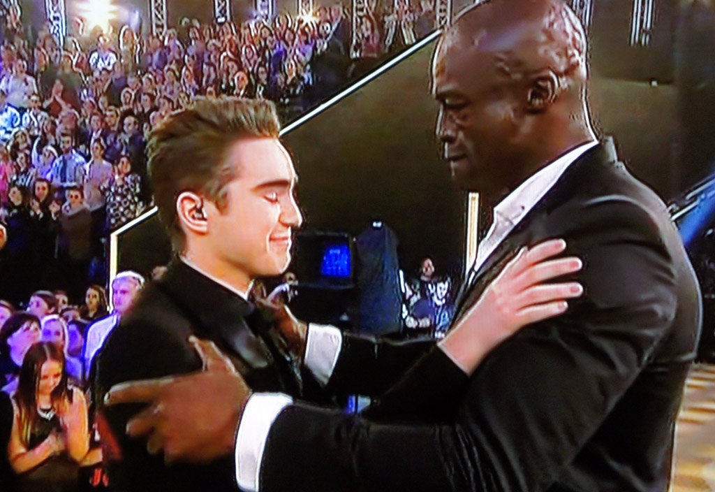 Seal congratulates his second winner. Seal congratulates his second winner.
