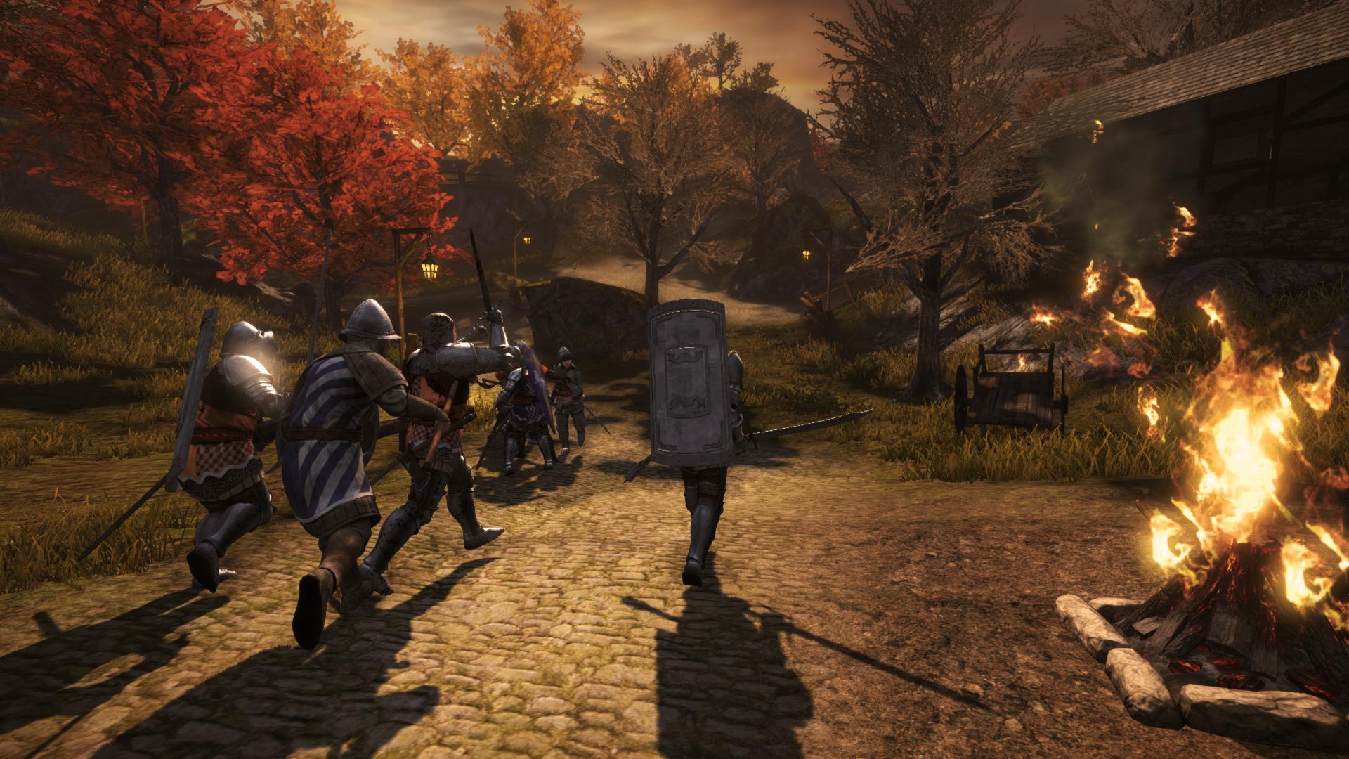 More than once I was saved from a two-on-one attack by one idiot accidentally executing his fellow knight with a poorly timed swing. More than once I was saved from a two-on-one attack by one idiot accidentally executing his fellow knight with a poorly timed swing.