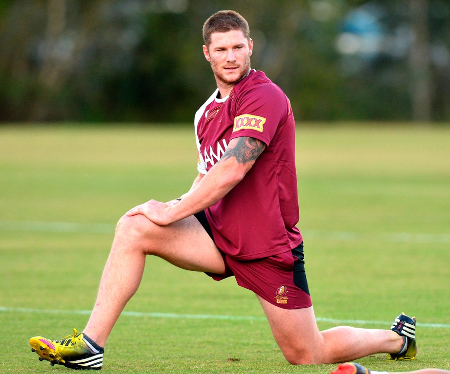 Chris McQueen warms up during a Queensland Maroons State of Origin training session at Palmer Resort Coolum on May 29, 2013 in Brisbane, Australia. Chris McQueen warms up during a Queensland Maroons State of Origin training session at Palmer Resort Coolum on May 29, 2013 in Brisbane, Australia.