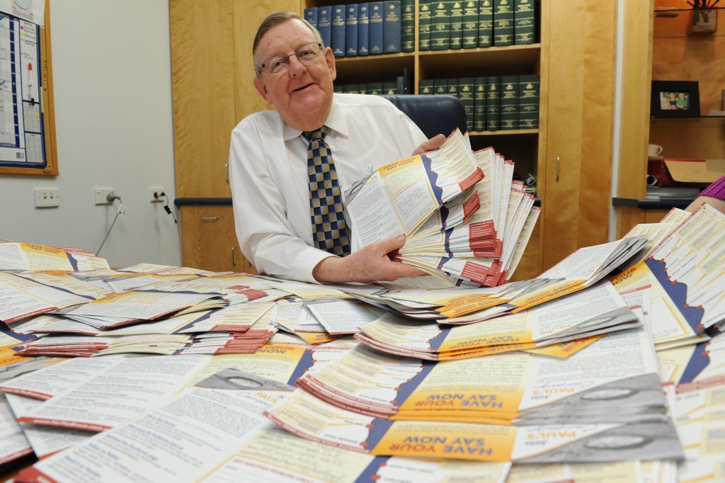 HAVE YOUR SAY: Member for Hinkler Paul Neville has had a positive response to the Fix the Bruce flyer that has been distributed in the region. Photo: Mike Knott / NewsMail HAVE YOUR SAY: Member for Hinkler Paul Neville has had a positive response to the Fix the Bruce flyer that has been distributed in the region. Photo: Mike Knott / NewsMail