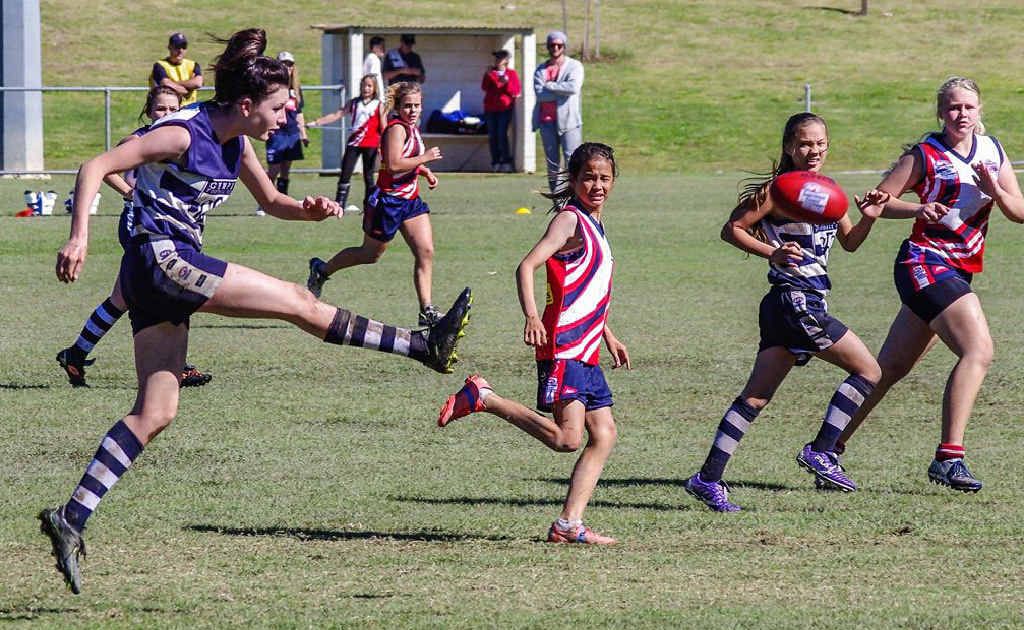 The Gympie girls Cats get their season underway for the first time in Gympie Aussie rules. The Gympie girls Cats get their season underway for the first time in Gympie Aussie rules.