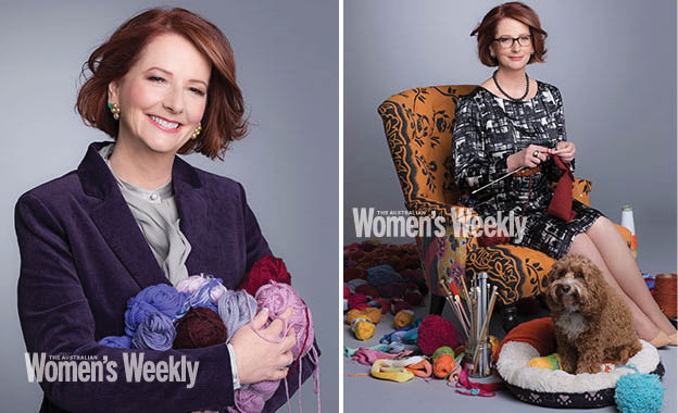 A photo of Prime Minister Julia Gillard knitting has made headlines in Australia and overseas. A photo of Prime Minister Julia Gillard knitting has made headlines in Australia and overseas.