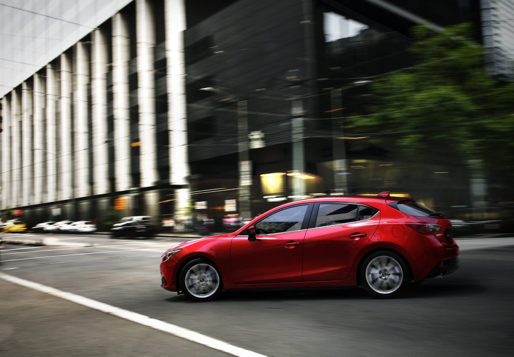 The third-generation Mazda3. The third-generation Mazda3.