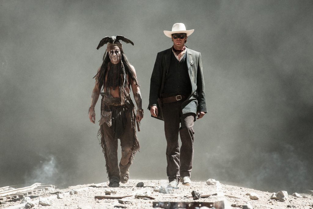 Johnny Depp, left, and Armie Hammer in a scene from the movie The Lone Ranger. Johnny Depp, left, and Armie Hammer in a scene from the movie The Lone Ranger.