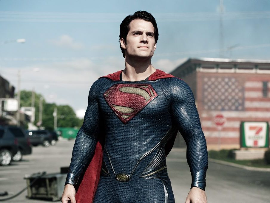 Henry Cavill in a scene from the movie Man of Steel. Henry Cavill in a scene from the movie Man of Steel.