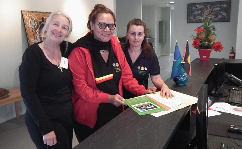 Staff Susan Knight, Del Howden and Leanne Watters are looking forward to the Kal'ang Respite Care Centre opening on July 9. Staff Susan Knight, Del Howden and Leanne Watters are looking forward to the Kal'ang Respite Care Centre opening on July 9.