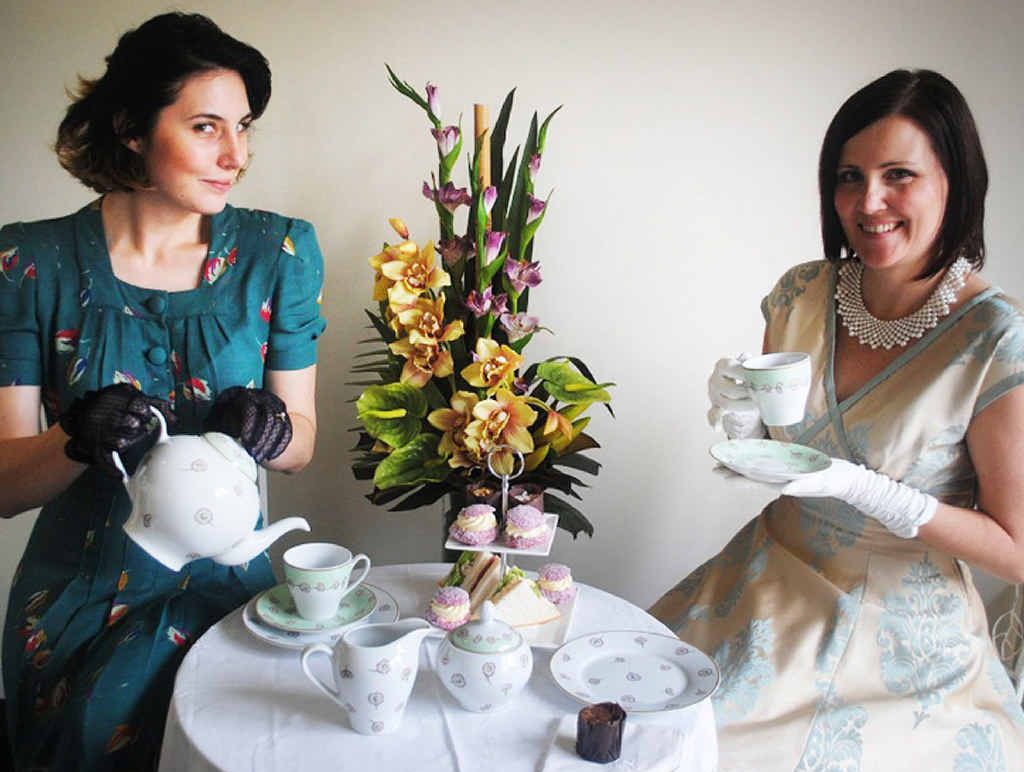 TEA PLEASE: St Mary’s Year 1 teachers Emma Mitchell and Melissa Dodrill prepare for a high tea celebration. TEA PLEASE: St Mary’s Year 1 teachers Emma Mitchell and Melissa Dodrill prepare for a high tea celebration.