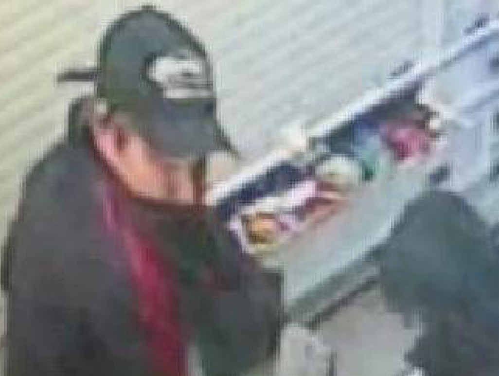 SUSPECT: One of the three men wanted for questioning over the theft of cigarettes on June 16. SUSPECT: One of the three men wanted for questioning over the theft of cigarettes on June 16.