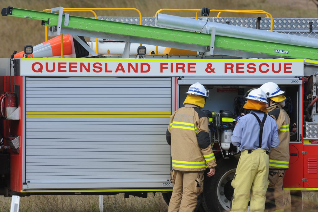 Goldings construction workers found some canisters in the Colosseum Creek area, 10km south of Miriam Vale. Police, SES, fire brigade and ambulance officers were on scene and turning away traffic. Goldings construction workers found some canisters in the Colosseum Creek area, 10km south of Miriam Vale. Police, SES, fire brigade and ambulance officers were on scene and turning away traffic.