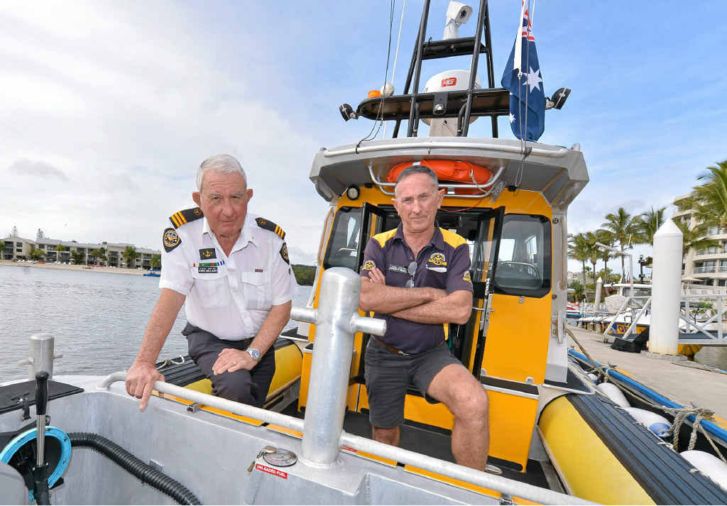 Noosa Coast Guard’s John Milland and Lindsay Hall are angry that sabotage to their boats is putting lives in danger. Noosa Coast Guard’s John Milland and Lindsay Hall are angry that sabotage to their boats is putting lives in danger.