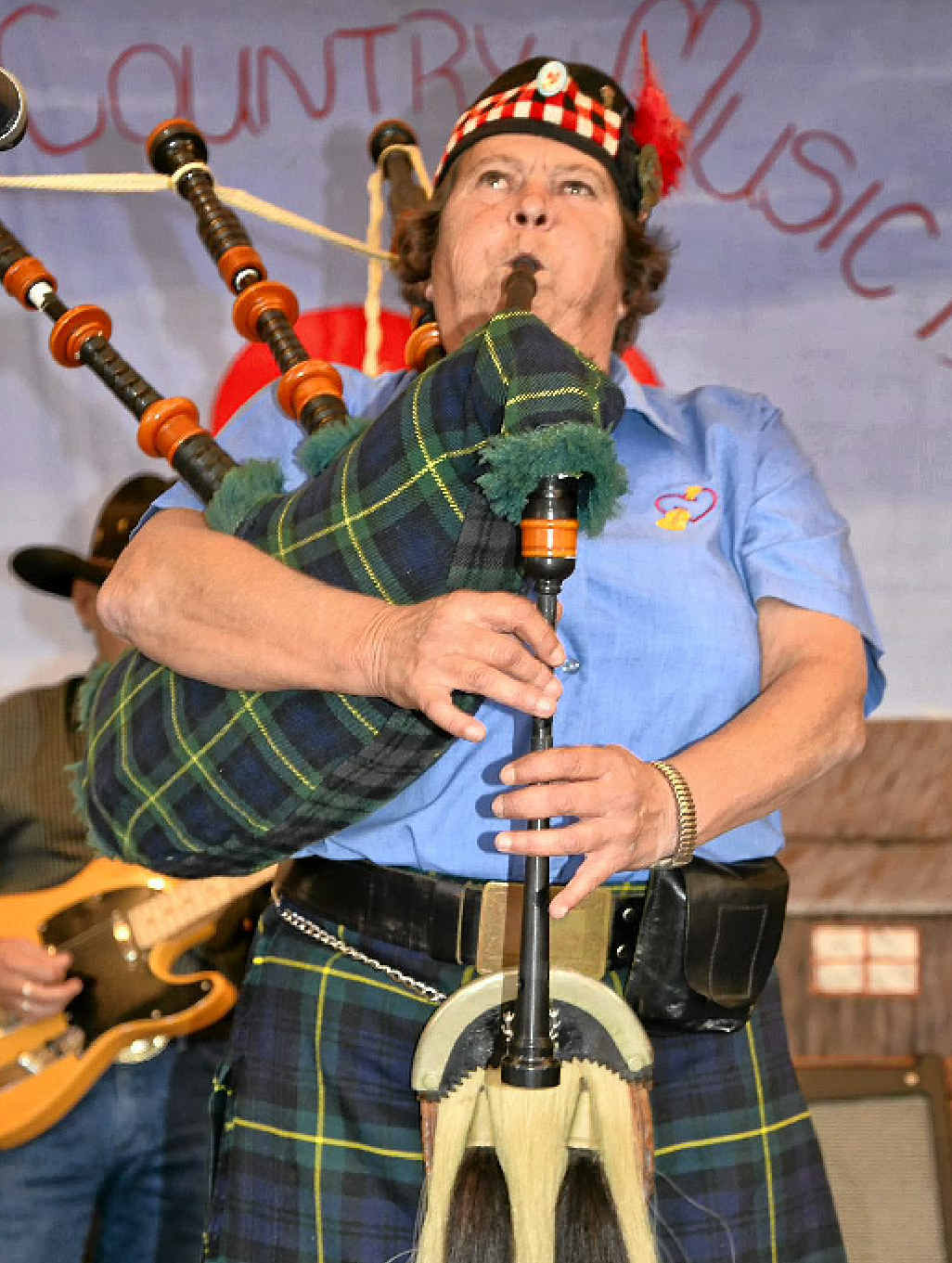 Warwick and District Country Music Club member Jenny May at the fundraiser.