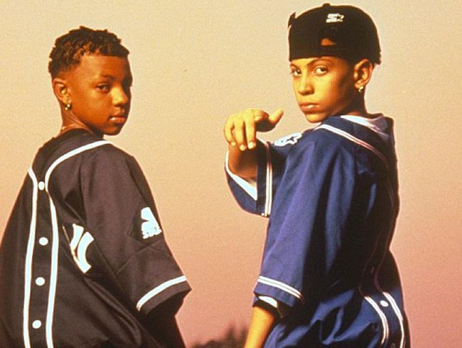 Chris Kelly (left) of the 90s teen hip-hop duo Kris Kross.