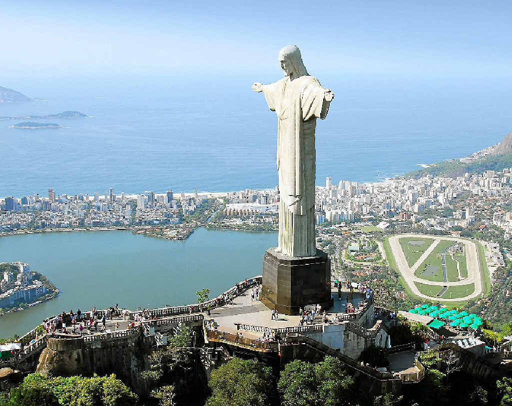 An awe-inspiring statue of Jesus Christ is perched atop of Corcovado Mountain in Rio. An awe-inspiring statue of Jesus Christ is perched atop of Corcovado Mountain in Rio.