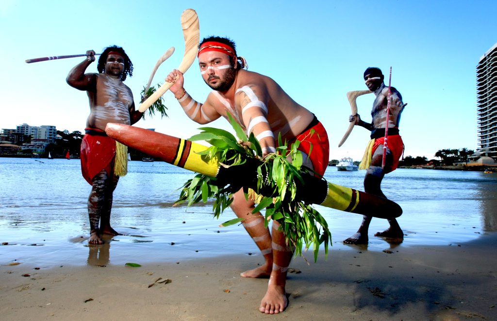Jack Evans boat Harbour. Bundjalung Kunjiel with L to R Brent Slockee, Stephen Larcombe, Aaron Henderson. Photo: John Gass / Tweed Daily News TWE240711jack Jack Evans boat Harbour. Bundjalung Kunjiel with L to R Brent Slockee, Stephen Larcombe, Aaron Henderson. Photo: John Gass / Tweed Daily News TWE240711jack