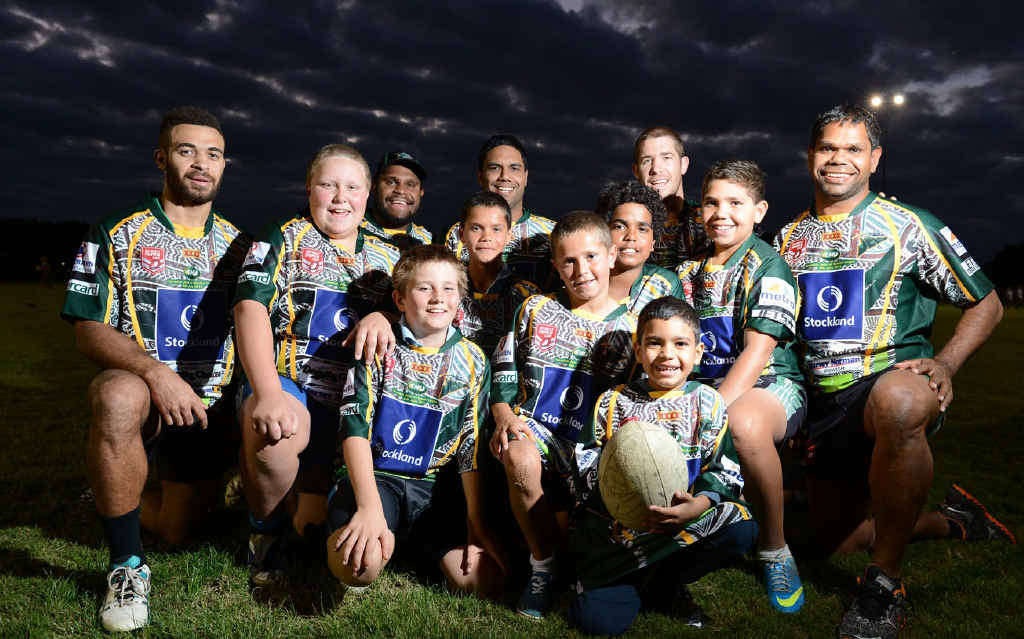 INDIGENOUS APPRECIATION: Ipswich Jets indigenous players (back row) hope to educate and inspire the next generation of rugby league players with the Queensland Cup Indigenous Appreciation round at the North Ipswich Reserve today. INDIGENOUS APPRECIATION: Ipswich Jets indigenous players (back row) hope to educate and inspire the next generation of rugby league players with the Queensland Cup Indigenous Appreciation round at the North Ipswich Reserve today.