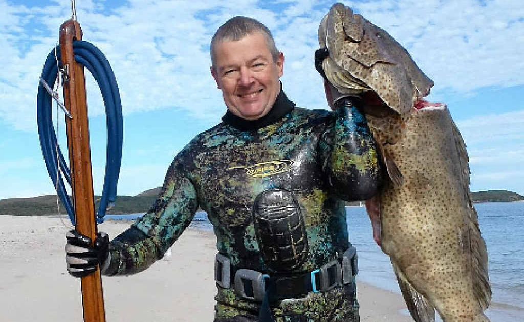 Yeppoon man shows off spearfishing skills via Youtube Morning Bulletin