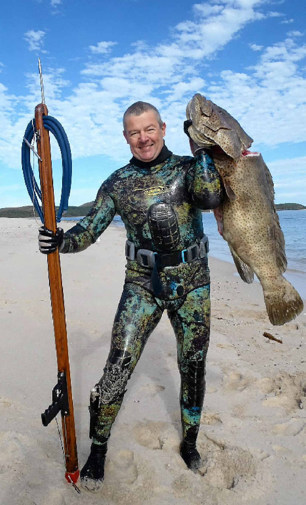 Yeppoon man shows off spearfishing skills via Youtube Morning Bulletin