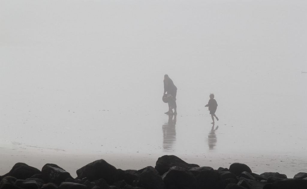 Fog sets in at Bargara. Fog sets in at Bargara.