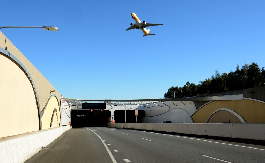 The Tugun bypass tunnel, heading north The Tugun bypass tunnel, heading north