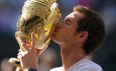 Andy Murray enjoys the taste of success. Andy Murray enjoys the taste of success.