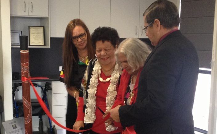 Aunty Cynthia Waters, Aunty Joyce Smith and member for Hervey Bay Ted Sorensen officially open the Kal'ang Respite Care Centre. Aunty Cynthia Waters, Aunty Joyce Smith and member for Hervey Bay Ted Sorensen officially open the Kal'ang Respite Care Centre.