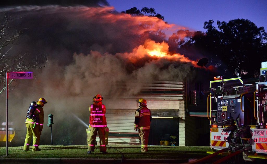 A two-storey home was gutted in a fire on Mercury St in Telina, Gladstone. A two-storey home was gutted in a fire on Mercury St in Telina, Gladstone.