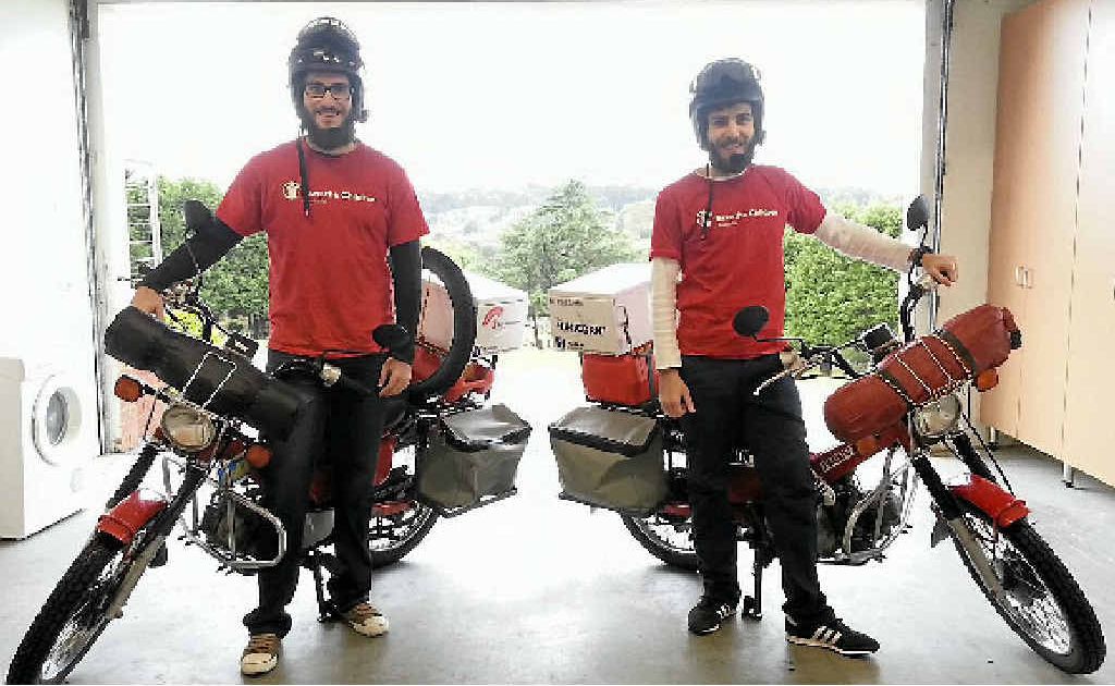 Phil Cerbu, 23 and Anthony Tutuian, 20, are raising money for Save the Children Foundation. Phil Cerbu, 23 and Anthony Tutuian, 20, are raising money for Save the Children Foundation.