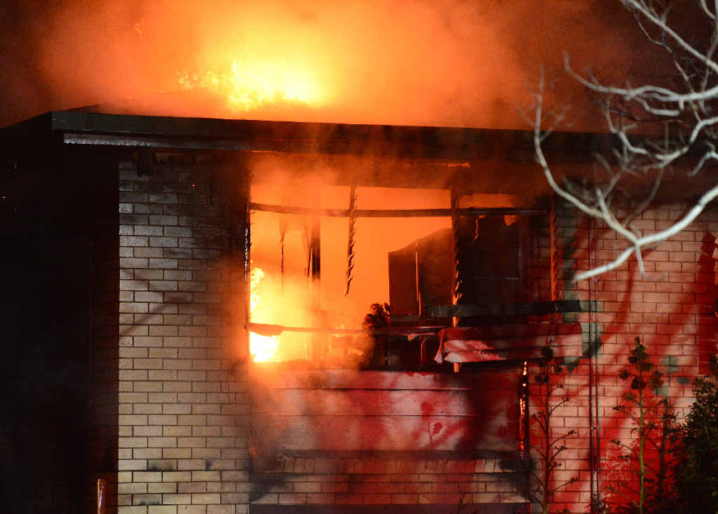 A two-storey home was gutted in a fire on Venus Street in Telina on Friday. A two-storey home was gutted in a fire on Venus Street in Telina on Friday.