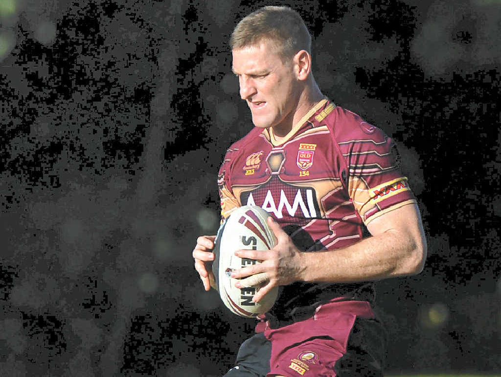 BUSINESS AS USUAL: Brent Tate performs a drill during the Maroons’ training session yesterday in Coolum. BUSINESS AS USUAL: Brent Tate performs a drill during the Maroons’ training session yesterday in Coolum.