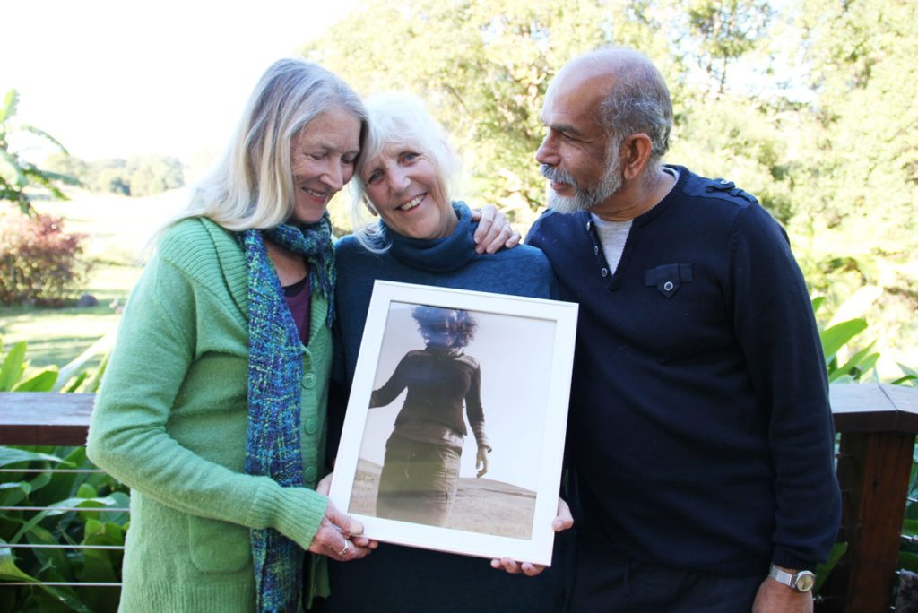 Image for sale: IN MEMORIUM: Ri Fraser with Mary and Clency Bernard. Photo Veda Dante / Byron Shire News
