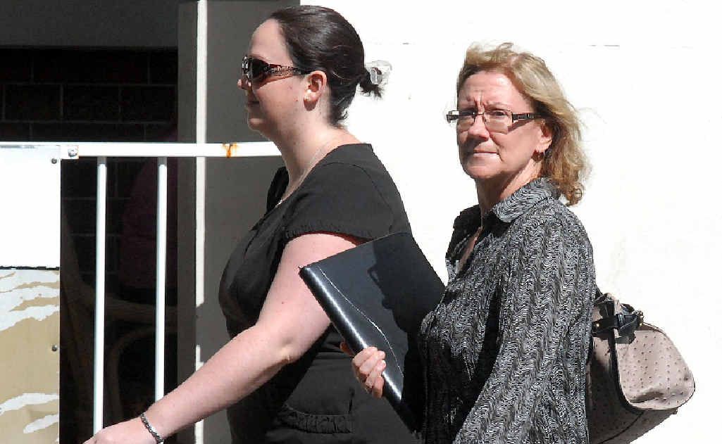 BRI Ferrier Townsville principal Moira Carter (right) and Meagan Barry walk towards the Mackay Telegraph office recently when the business went into liquidation. BRI Ferrier Townsville principal Moira Carter (right) and Meagan Barry walk towards the Mackay Telegraph office recently when the business went into liquidation.