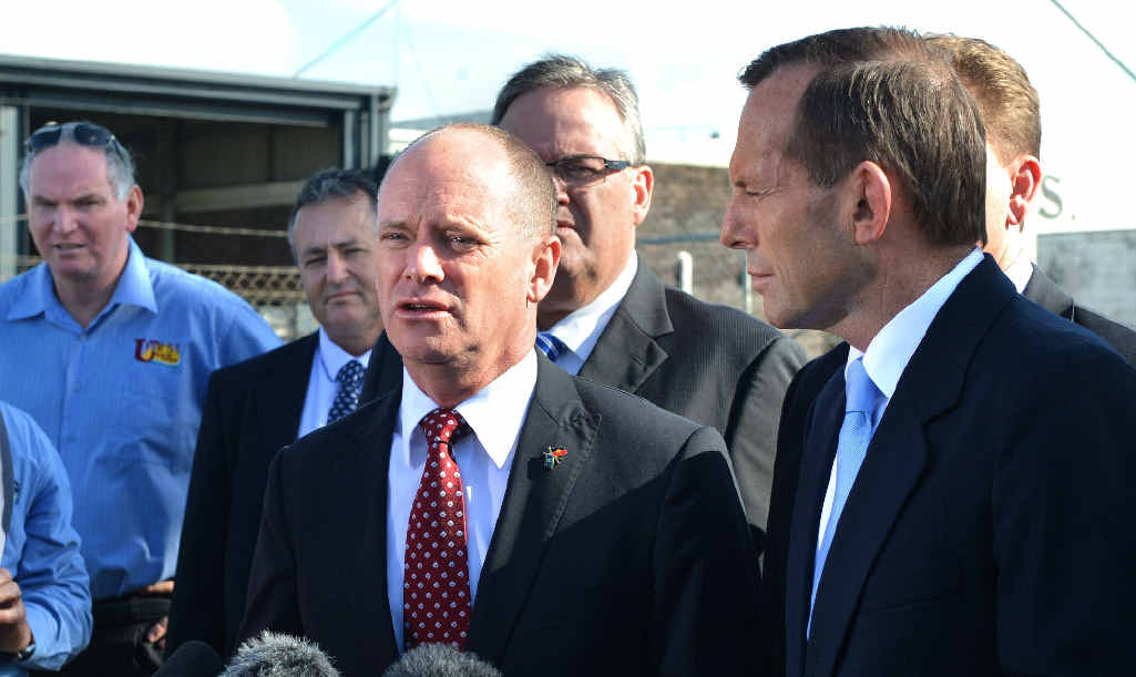 Campbell Newman with Tony Abbott last month. Campbell Newman with Tony Abbott last month.